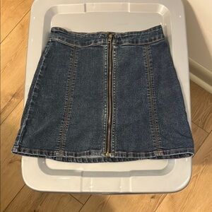 Forever 21 Blue A-Line Mini Skirt Casual